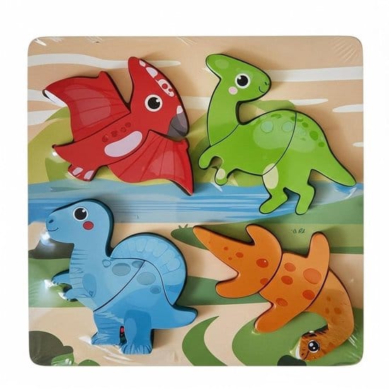 Wooden Chunky Puzzles (1pc)