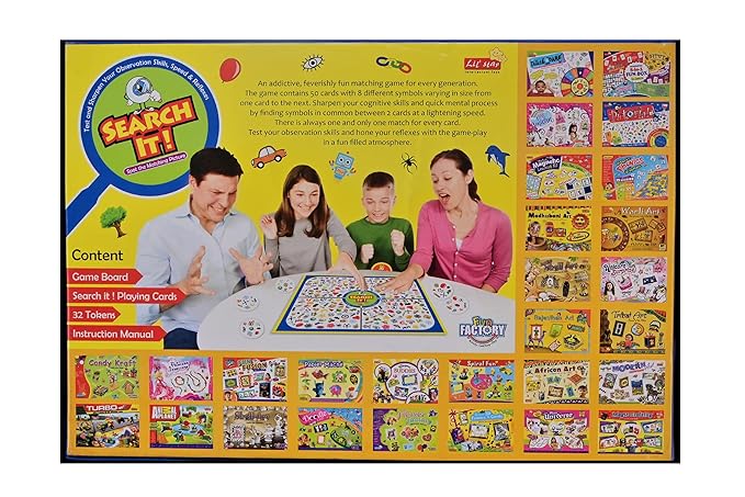 Search It -Spot The Matching Pictures Educational Board Game