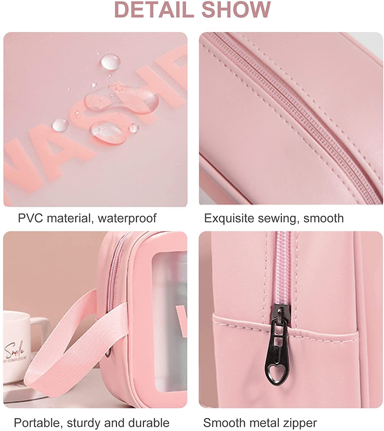 Transparent Travel Wash Bag (3PCS)