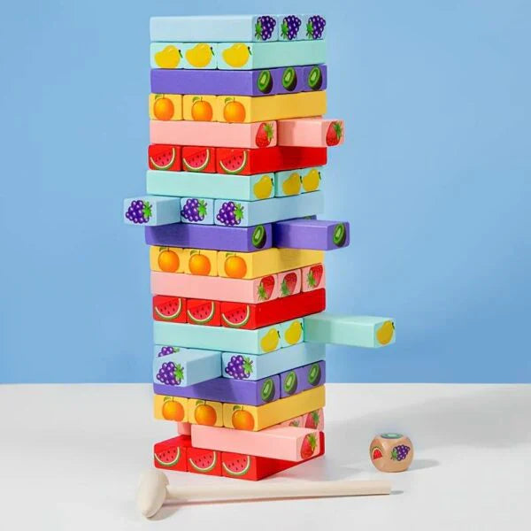 3 in 1 Fruits Jenga stacking