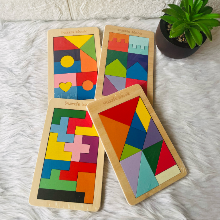 2 in 1 Tetris / tangram (1 pc random)