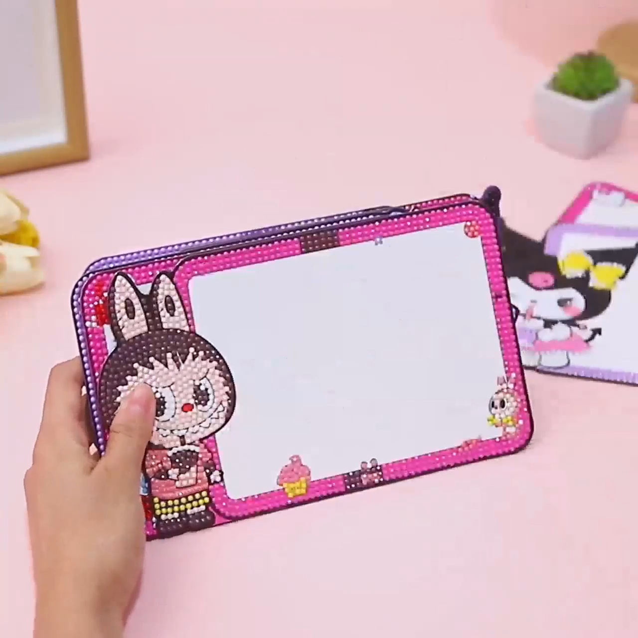 Magnetic DIY diamond kit writing frame