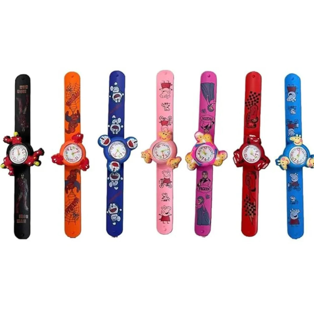 Spinning Slap Band with  Watch (1pc)