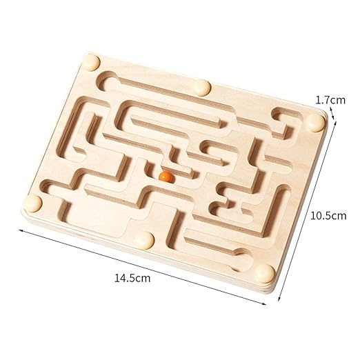 Palm Sized Wooden Maze Game