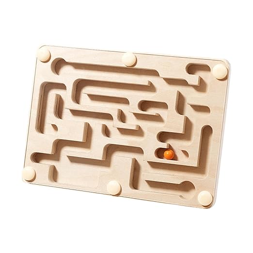 Palm Sized Wooden Maze Game